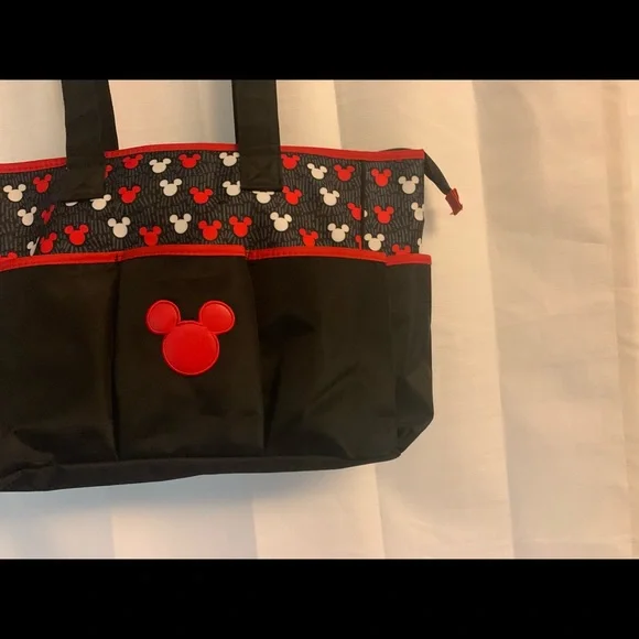 Disney Bay Diaper bag Mickey Mouse red black white gray - Picture 4 of 11